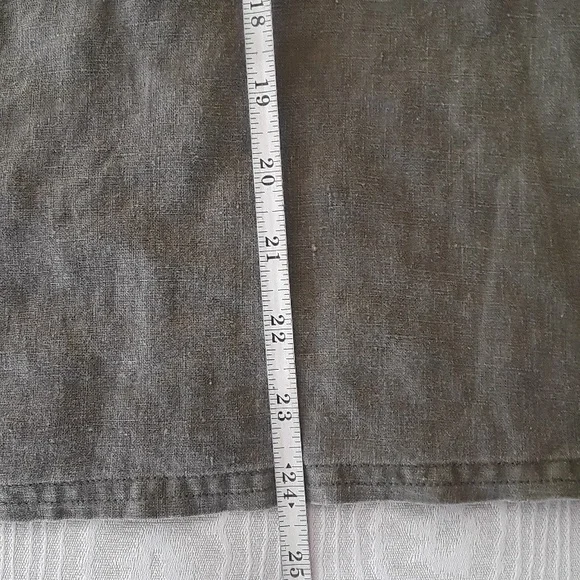 Artisan linen A-line skirt - Picture 3 of 11